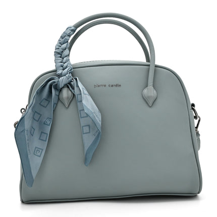 Pierre Cardin Bowler Bag With Scarf Detail